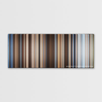 Hidalgo color palette canvas print: thousands of thin vertical stripes of color