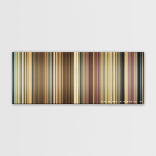 Alvin and the Chipmunks color palette canvas print: thousands of thin vertical stripes of color