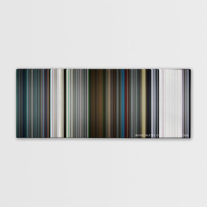 Resident Evil: Afterlife color palette canvas print: thousands of thin vertical stripes of color