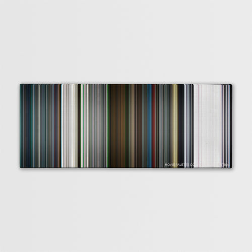 Resident Evil: Afterlife color palette canvas print: thousands of thin vertical stripes of color