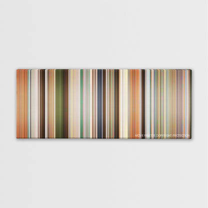 Going in Style color palette canvas print: thousands of thin vertical stripes of color