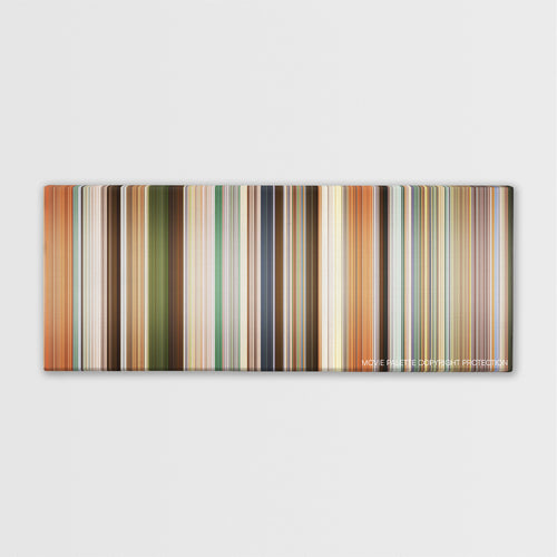 Going in Style color palette canvas print: thousands of thin vertical stripes of color