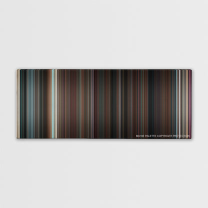 Hot Tub Time Machine color palette canvas print: thousands of thin vertical stripes of color