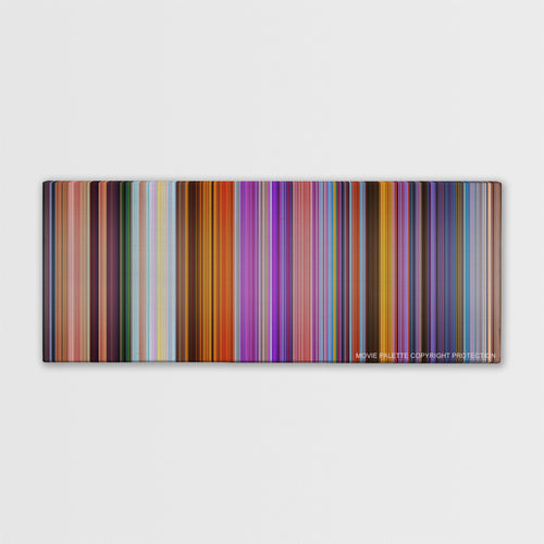 Ralph Breaks the Internet color palette canvas print: thousands of thin vertical stripes of color