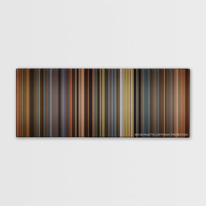 A Beautiful Mind color palette canvas print: thousands of thin vertical stripes of color