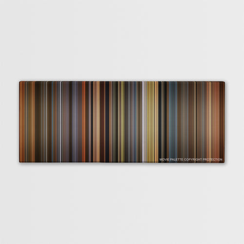 A Beautiful Mind color palette canvas print: thousands of thin vertical stripes of color