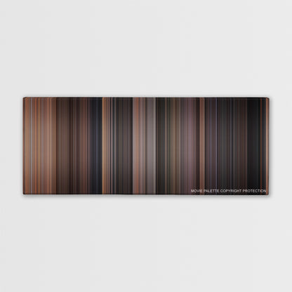Rear Window color palette canvas print: thousands of thin vertical stripes of color