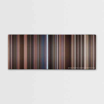 He's Just Not That Into You color palette canvas print: thousands of thin vertical stripes of color