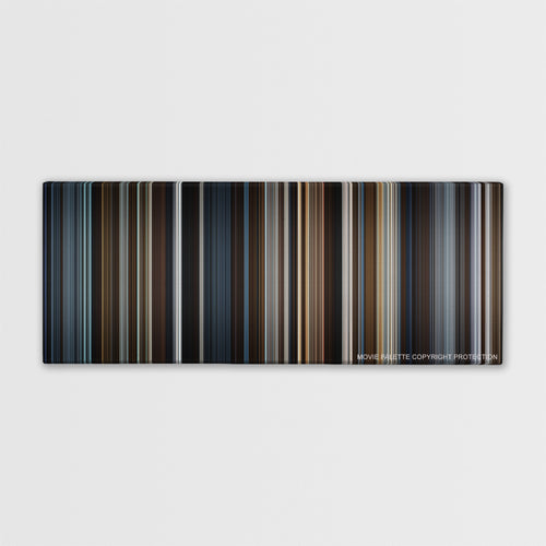 Master and Commander: The Far Side of the World color palette canvas print: thousands of thin vertical stripes of color
