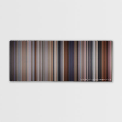 Lethal Weapon 3 color palette canvas print: thousands of thin vertical stripes of color
