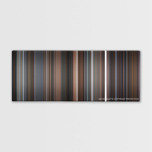 The Hudsucker Proxy color palette canvas print: thousands of thin vertical stripes of color