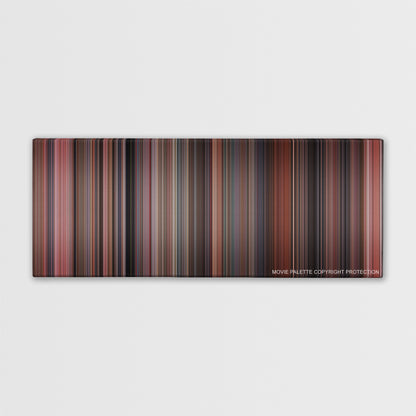 Home Alone color palette canvas print: thousands of thin vertical stripes of color