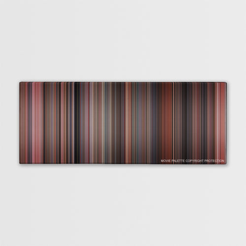 Home Alone color palette canvas print: thousands of thin vertical stripes of color