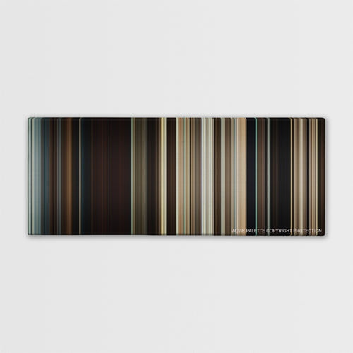 Where the Wild Things Are color palette canvas print: thousands of thin vertical stripes of color