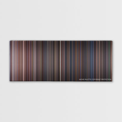 Under Siege color palette canvas print: thousands of thin vertical stripes of color