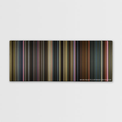 X-Men: Dark Phoenix color palette canvas print: thousands of thin vertical stripes of color