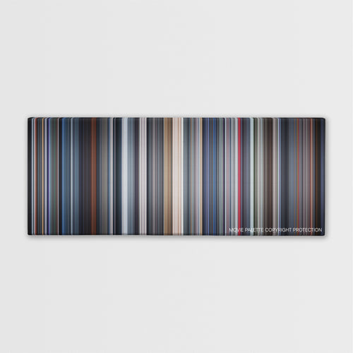 I Am Mother color palette canvas print: thousands of thin vertical stripes of color