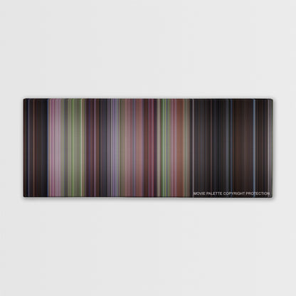 Scream 2 color palette canvas print: thousands of thin vertical stripes of color
