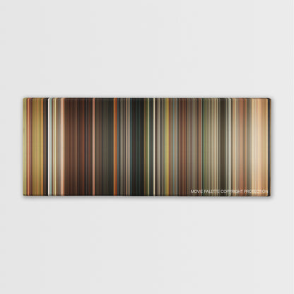 Abduction color palette canvas print: thousands of thin vertical stripes of color