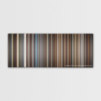 Trumbo color palette canvas print: thousands of thin vertical stripes of color