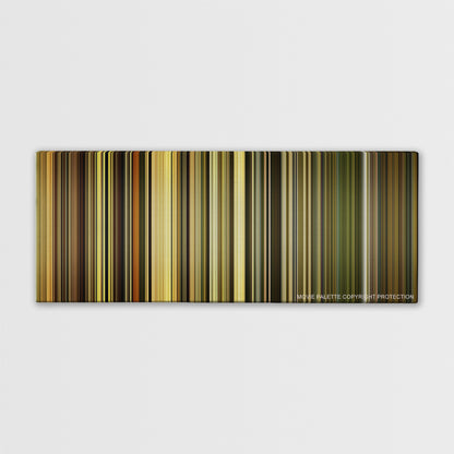 Dangal color palette canvas print: thousands of thin vertical stripes of color