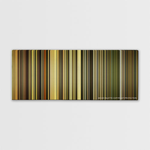 Dangal color palette canvas print: thousands of thin vertical stripes of color
