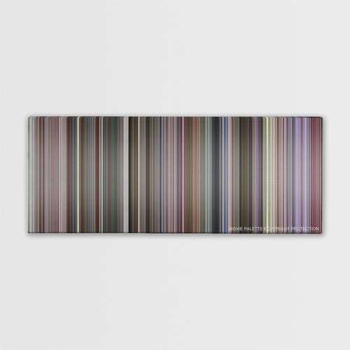 Blades of Glory color palette canvas print: thousands of thin vertical stripes of color
