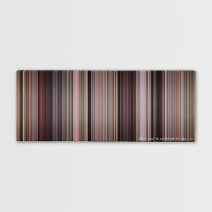 Road Trip color palette canvas print: thousands of thin vertical stripes of color