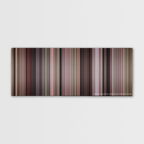 Road Trip color palette canvas print: thousands of thin vertical stripes of color