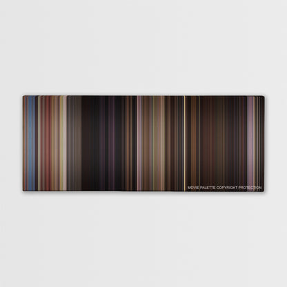 Horrible Bosses 2 color palette canvas print: thousands of thin vertical stripes of color