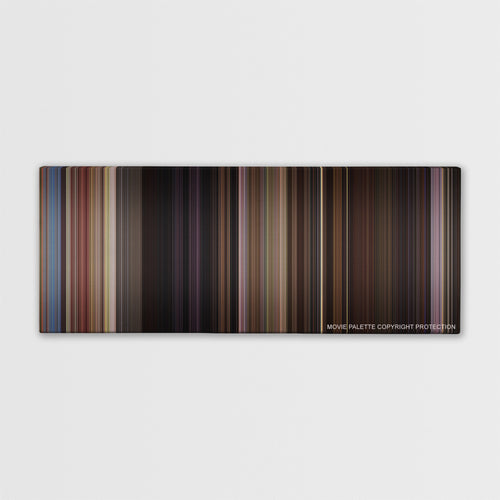 Horrible Bosses 2 color palette canvas print: thousands of thin vertical stripes of color