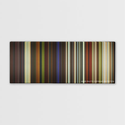 Star Trek: Generations color palette canvas print: thousands of thin vertical stripes of color