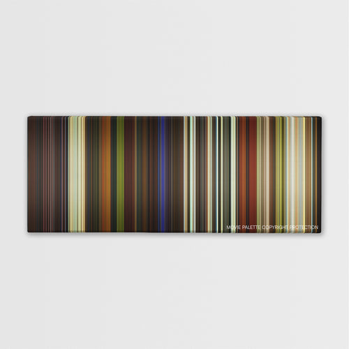 Star Trek: Generations color palette canvas print: thousands of thin vertical stripes of color