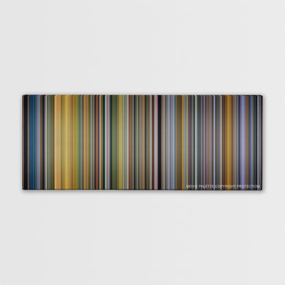 American Made color palette canvas print: thousands of thin vertical stripes of color