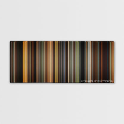 The Time Traveler's Wife color palette canvas print: thousands of thin vertical stripes of color