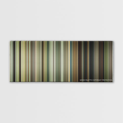 The Highwaymen color palette canvas print: thousands of thin vertical stripes of color