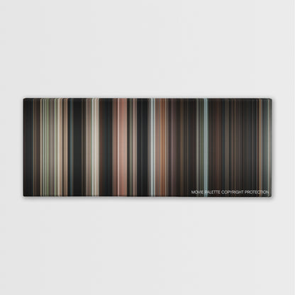 The Uninvited color palette canvas print: thousands of thin vertical stripes of color