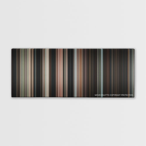 The Uninvited color palette canvas print: thousands of thin vertical stripes of color
