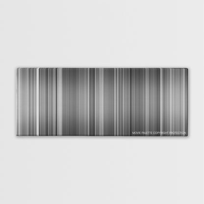 Judgment at Nuremberg color palette canvas print: thousands of thin vertical stripes of color