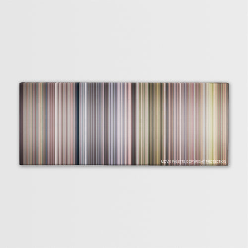 Children of Heaven color palette canvas print: thousands of thin vertical stripes of color