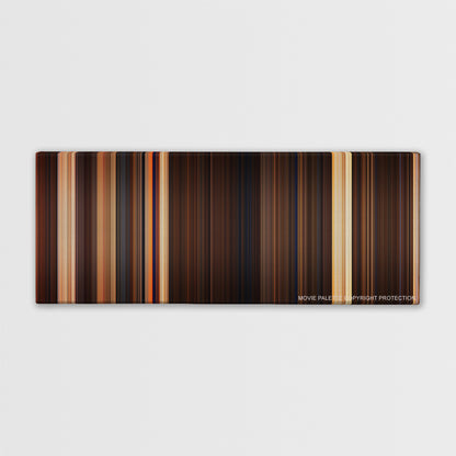 The Mummy color palette canvas print: thousands of thin vertical stripes of color