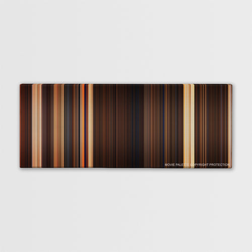 The Mummy color palette canvas print: thousands of thin vertical stripes of color