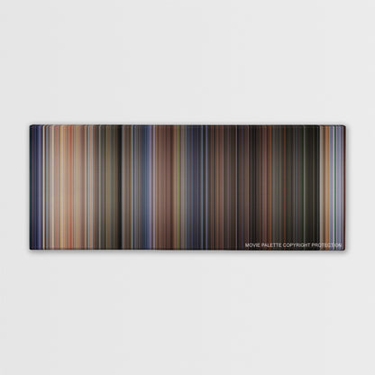 Twister color palette canvas print: thousands of thin vertical stripes of color