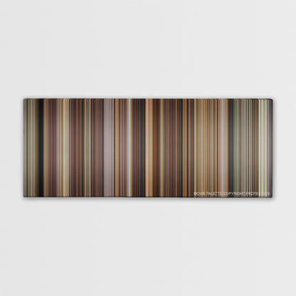 Evan Almighty color palette canvas print: thousands of thin vertical stripes of color