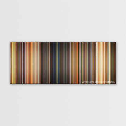 The Bandit color palette canvas print: thousands of thin vertical stripes of color
