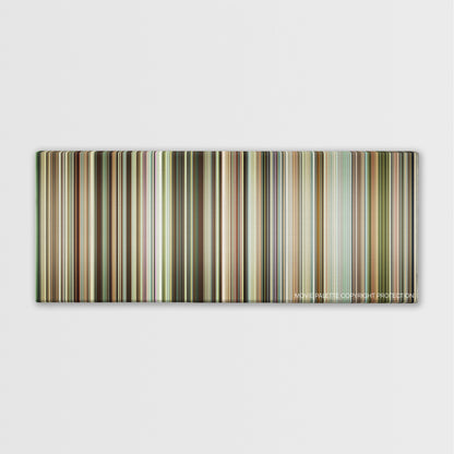 Capernaum color palette canvas print: thousands of thin vertical stripes of color