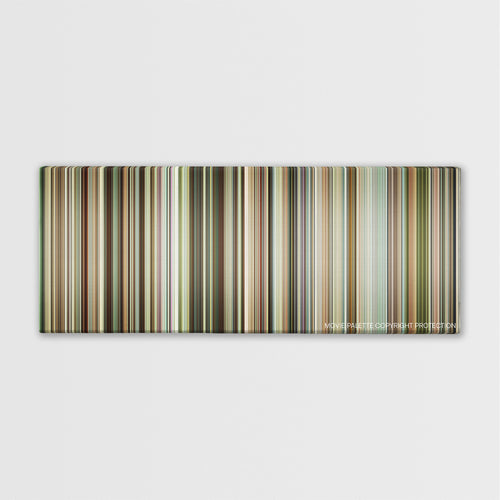 Capernaum color palette canvas print: thousands of thin vertical stripes of color