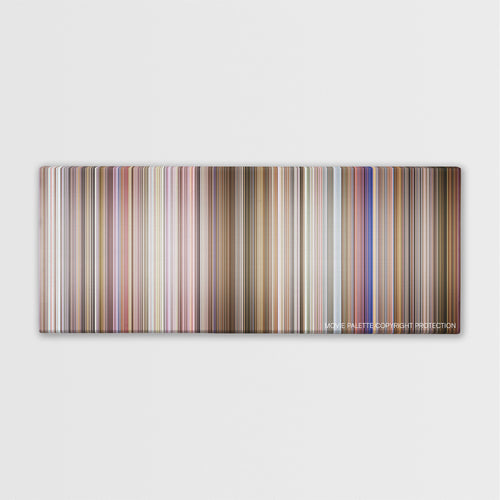 Hera Pheri color palette canvas print: thousands of thin vertical stripes of color