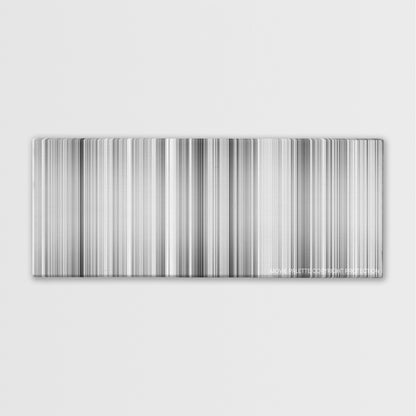 Tokyo Story color palette canvas print: thousands of thin vertical stripes of color