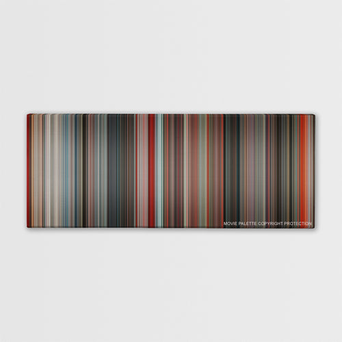 Total Recall color palette canvas print: thousands of thin vertical stripes of color
